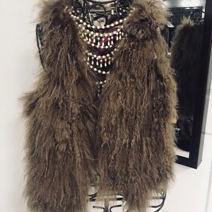 Artisan De Luxe 100% Mongolian fur vest
